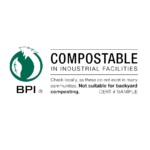 certification logo for North American ASTM D 6400 Standard on biodegradable and compostable plastics